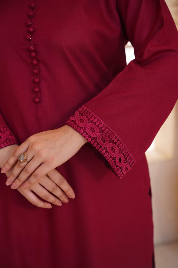DSC04610 Laleh Maroon Co-ord Set - Elegant 2-Piece Daily Wear