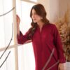 DSC04618 Laleh Maroon Co-ord Set - Elegant 2-Piece Daily Wear