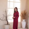 DSC04625 Laleh Maroon Co-ord Set - Elegant 2-Piece Daily Wear