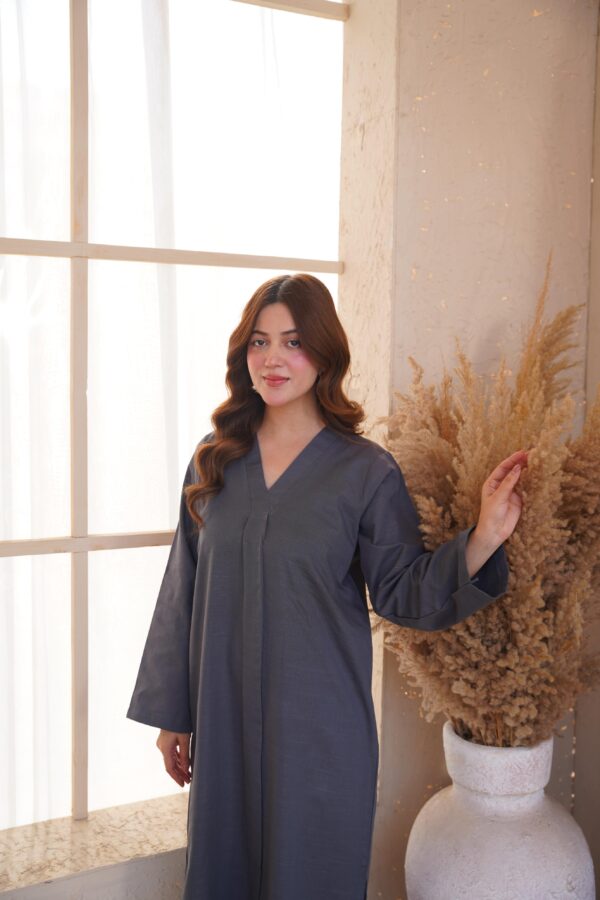 DSC04634 Sard Khwaab Slate Grey Co-ord Set - Elegant 2-Piece Daily Wear