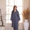DSC04642 Sard Khwaab Slate Grey Co-ord Set - Elegant 2-Piece Daily Wear